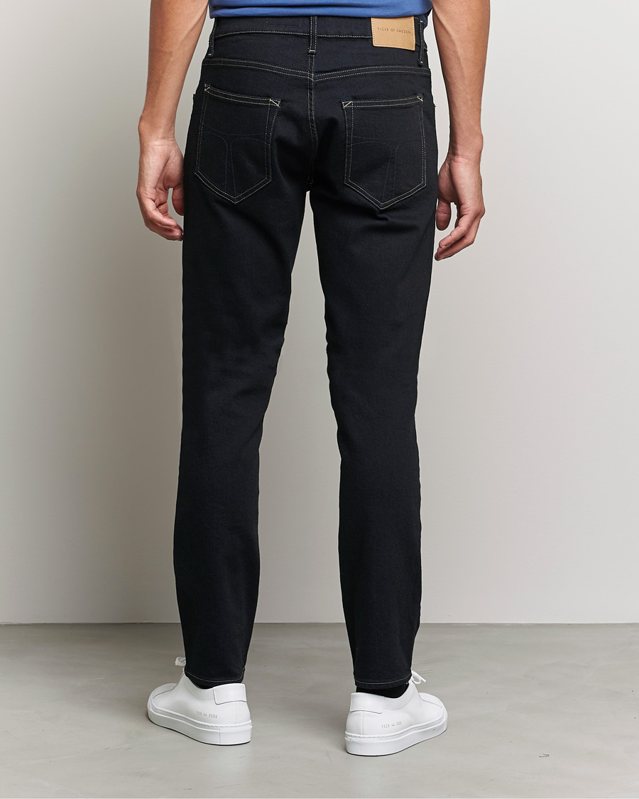 Men | Jeans | Tiger of Sweden | Pistolero Stretch Cotton Jeans Black Blue