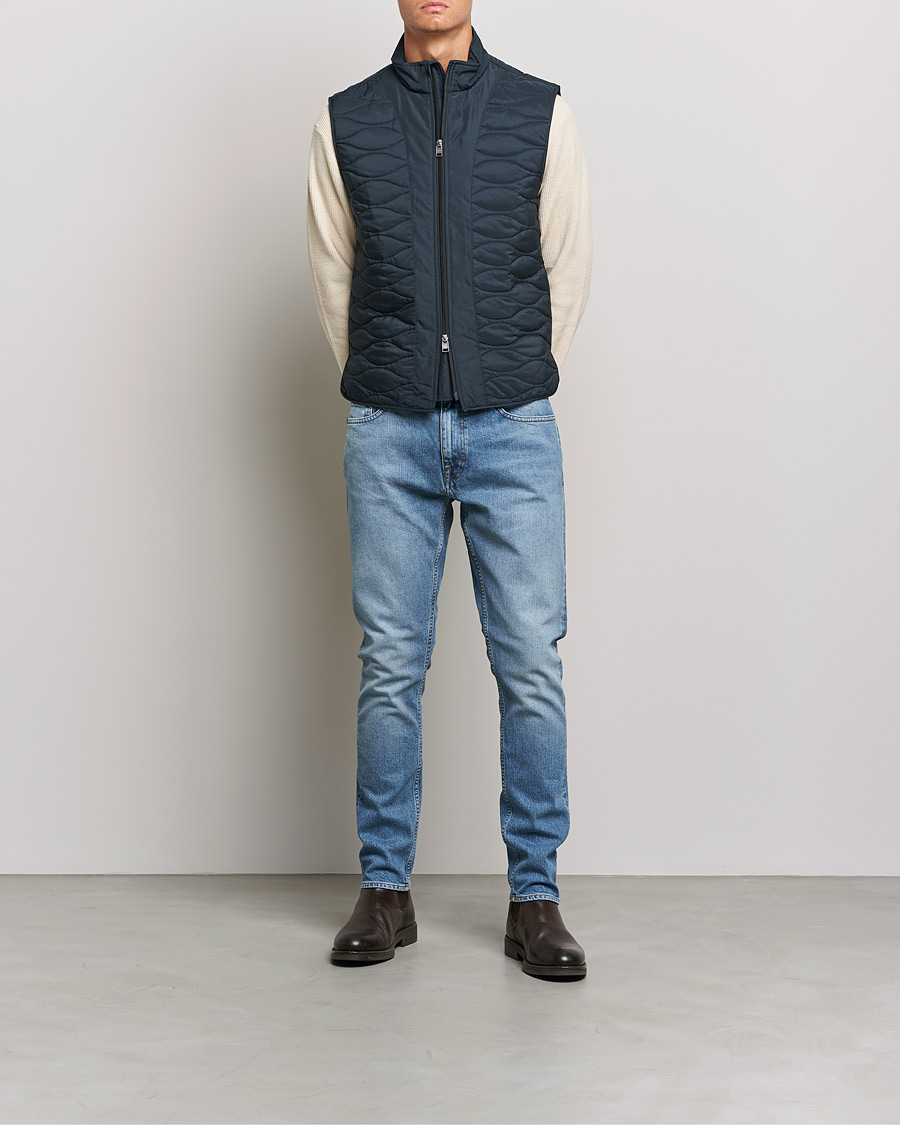 Men | Tapered fit | Tiger of Sweden | Pistolero Stretch Cotton Jeans Medium Blue