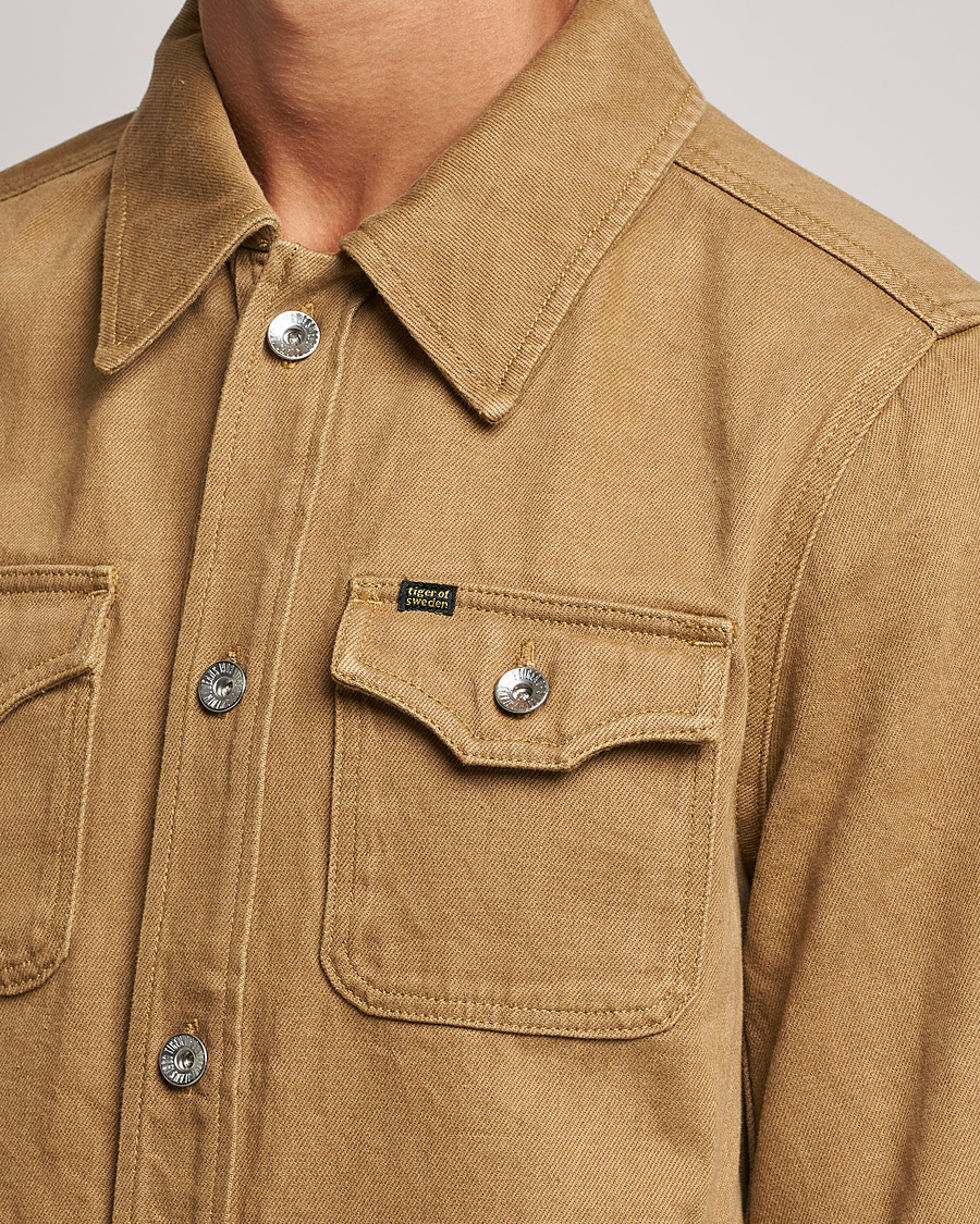 Men | Coats & Jackets | Tiger of Sweden | Get Denim Jacket Light Camel