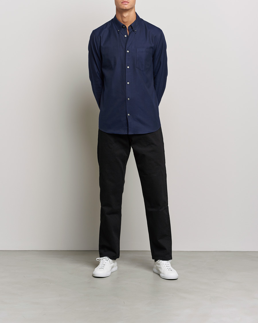 Men | Shirts | Tiger of Sweden | Sankt Cotton Shirt Light Ink