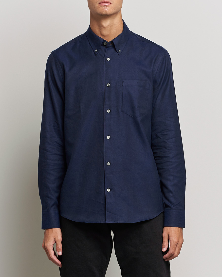 Men | Shirts | Tiger of Sweden | Sankt Cotton Shirt Light Ink
