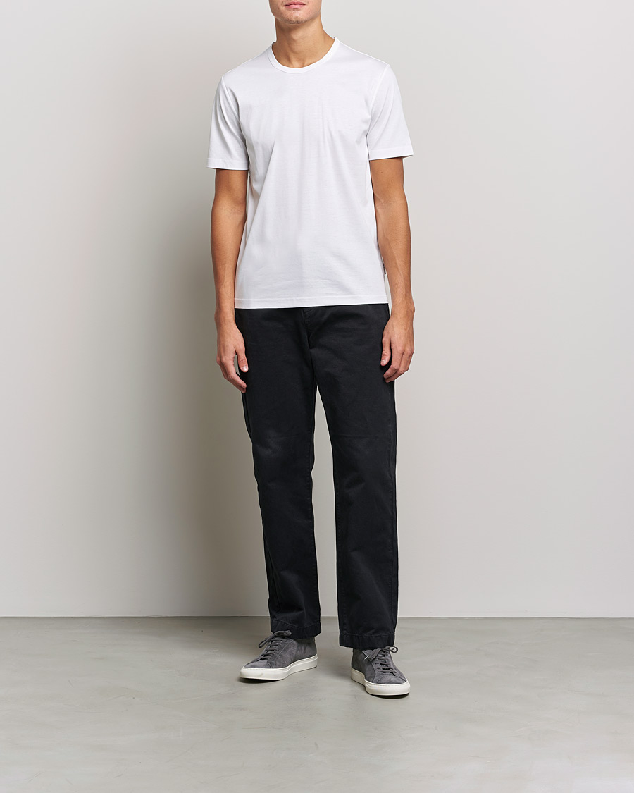 Men | T-Shirts | Tiger of Sweden | Olaf Mercerized Cotton Tee Pure White