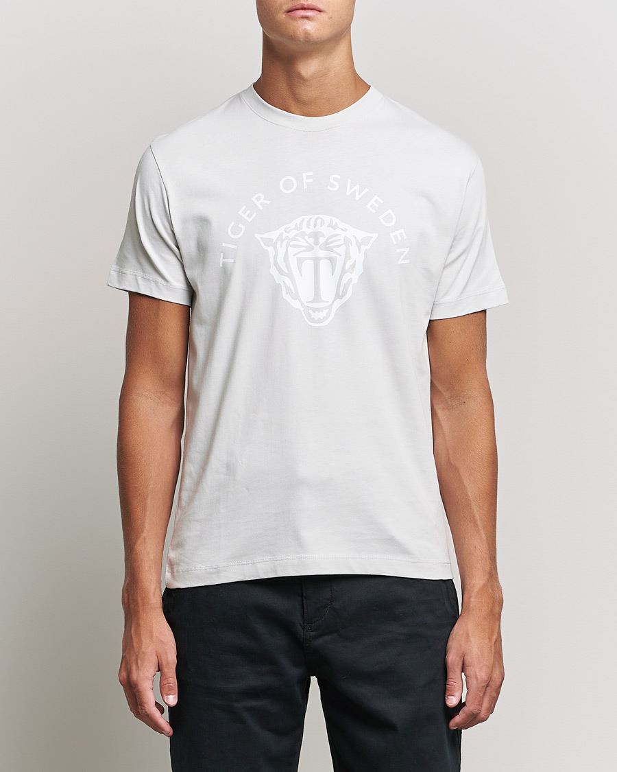 Men | T-Shirts | Tiger of Sweden | Dillan Cotton Tee Pearl White