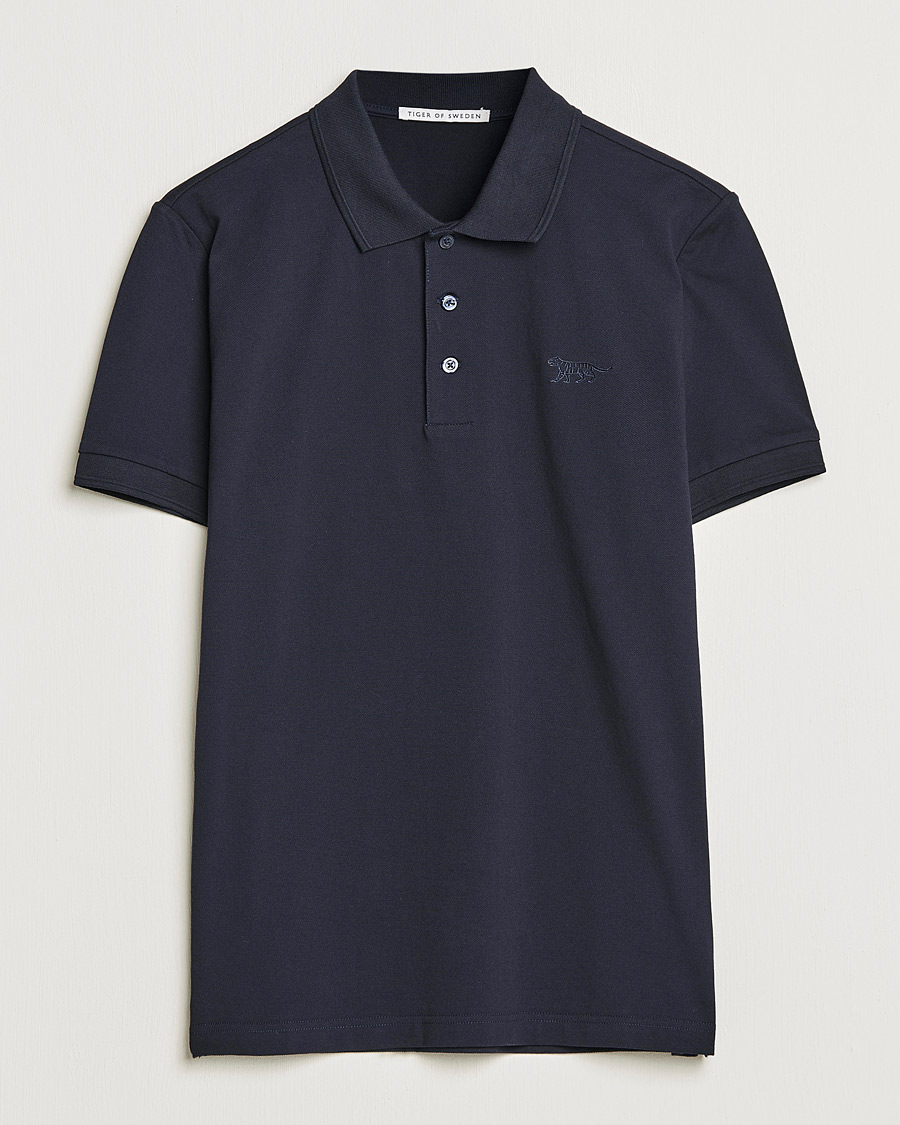 Men | Sweaters & Knitwear | Tiger of Sweden | Darios Long Sleeve Piqué Light Ink