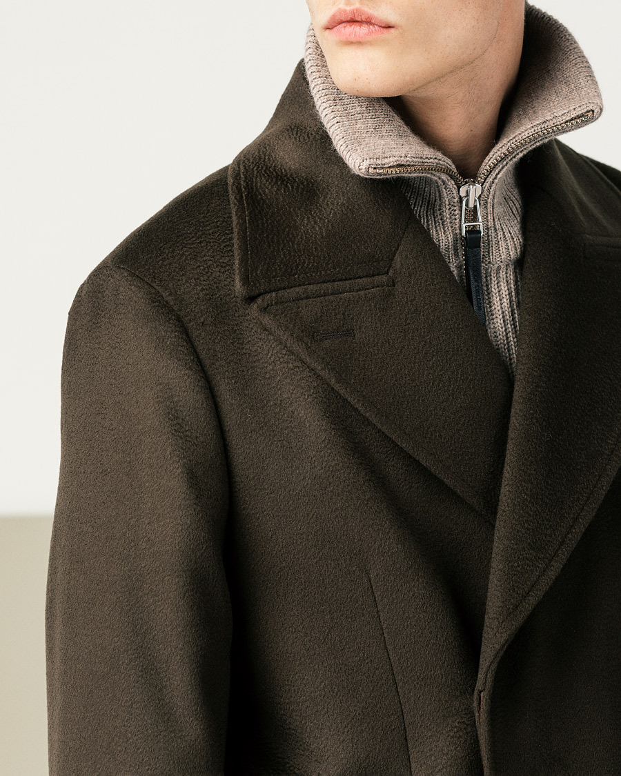 Men | Sweaters & Knitwear | Tiger of Sweden | Nyman Wool Zip Cardigan Moon Stone