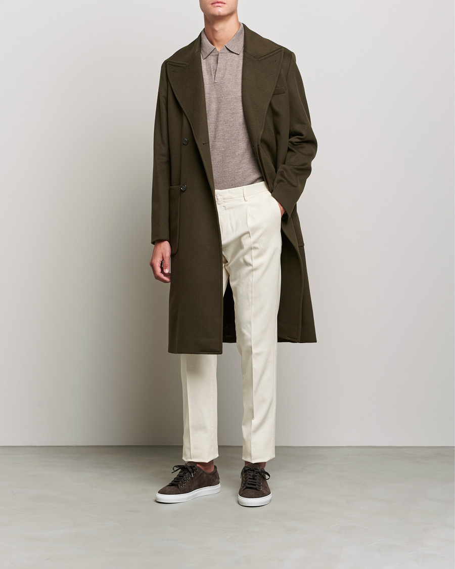 Men | Coats & Jackets | Tiger of Sweden | Jeean Wool Coat Dark Brown