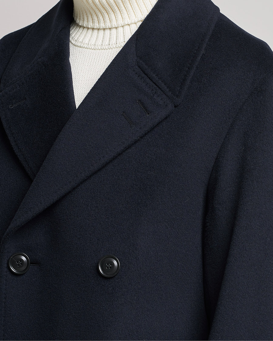 Men | Coats & Jackets | Tiger of Sweden | Eerik Wool Peacoat Light Ink