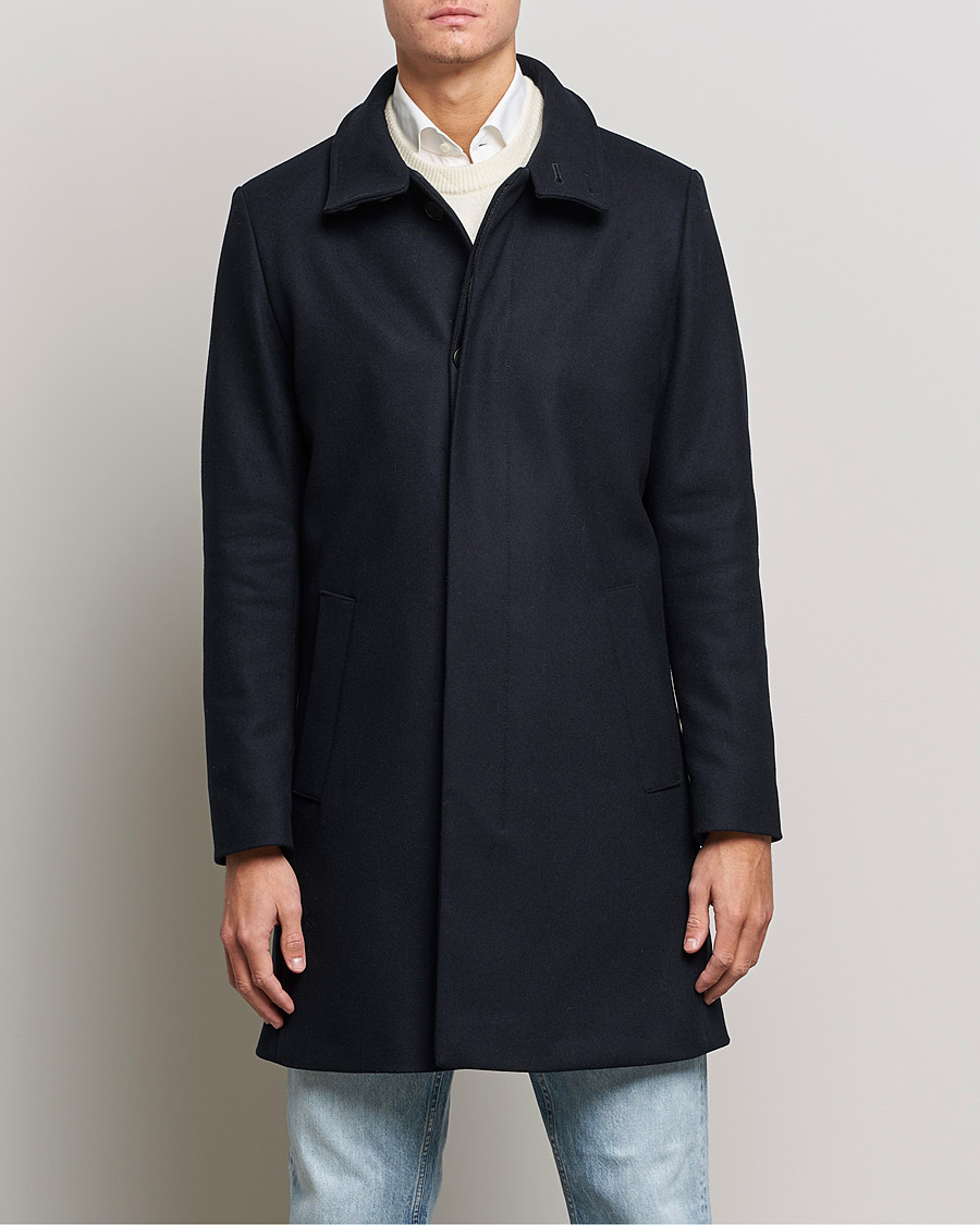 Men | Coats & Jackets | Tiger of Sweden | Aleric Wool Coat Light Ink