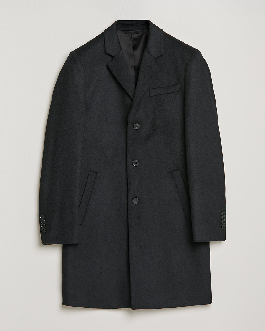 Men | Coats & Jackets | Tiger of Sweden | Cempsey Wool Cashmere Coat Black
