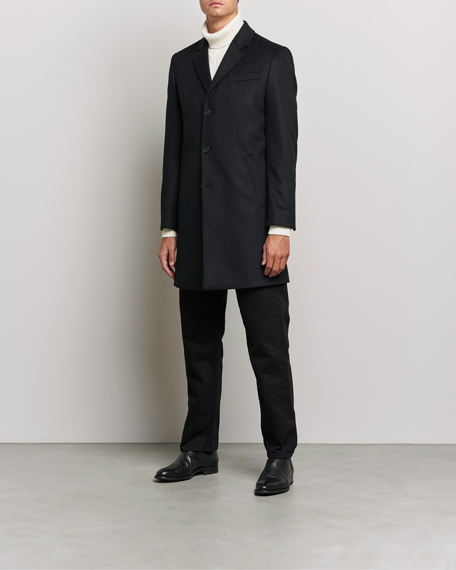 Men |  | Tiger of Sweden | Cempsey Wool Cashmere Coat Black