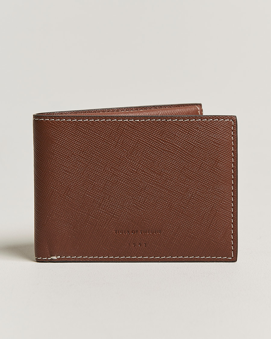 Men | Tiger of Sweden Wivalius Leather Card Holder Light Brown | Tiger of Sweden | Wivalius Leather Card Holder Light Brown
