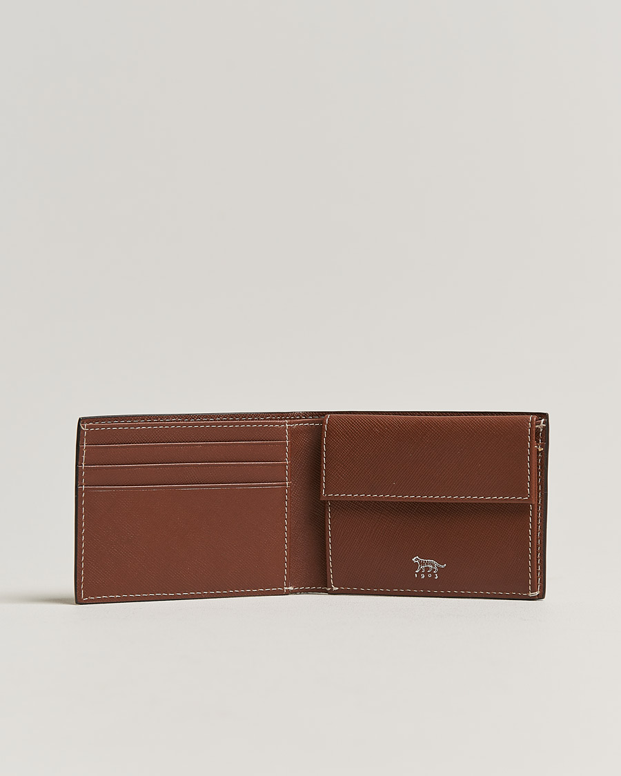 Men | Tiger of Sweden Wivalius Leather Card Holder Light Brown | Tiger of Sweden | Wivalius Leather Card Holder Light Brown