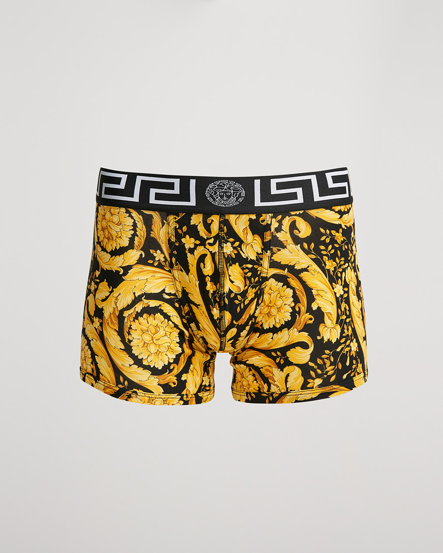 Men | Underwear & Socks | Versace | Barocco Print Boxer Black/Gold