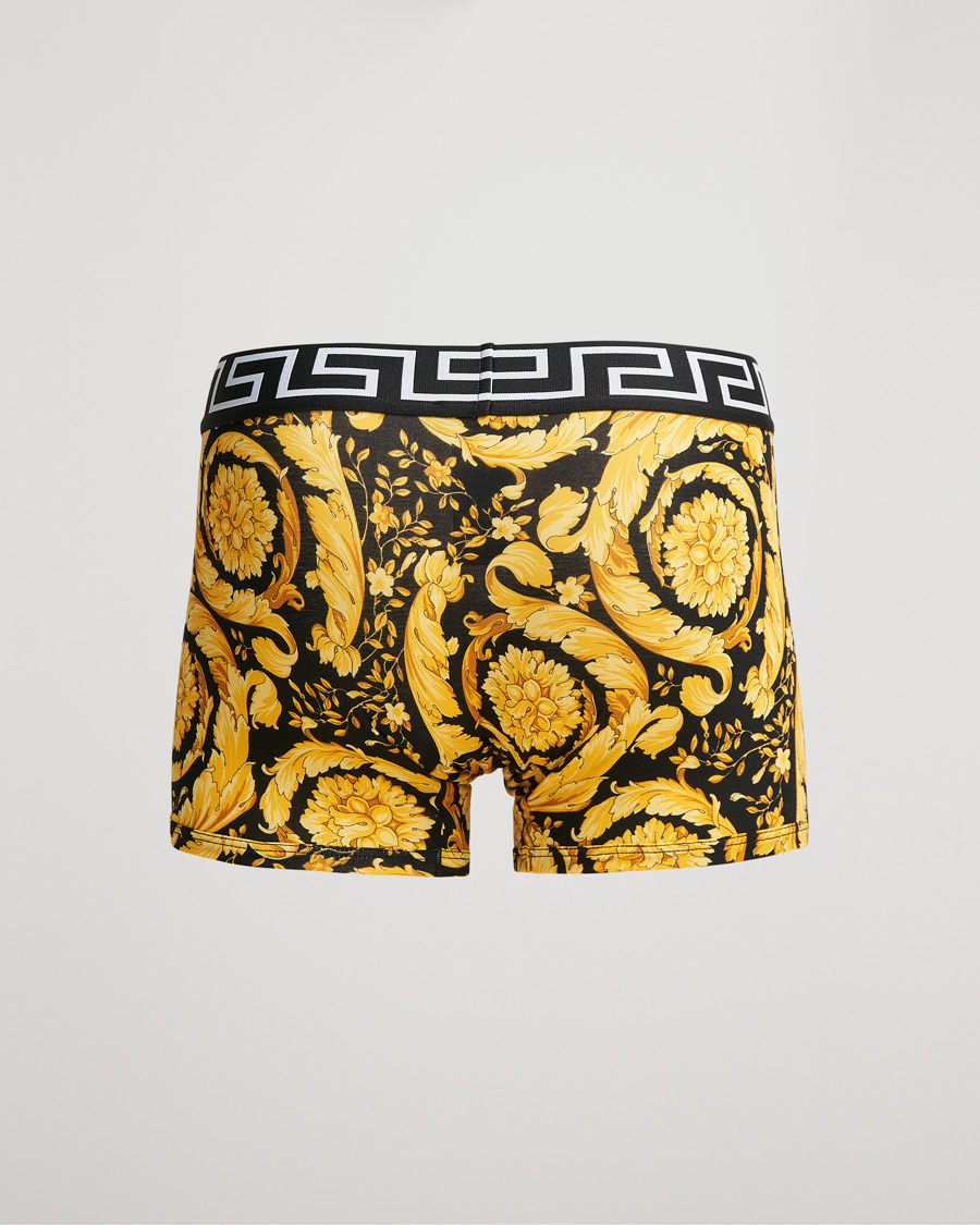Men | Underwear & Socks | Versace | Barocco Print Boxer Black/Gold