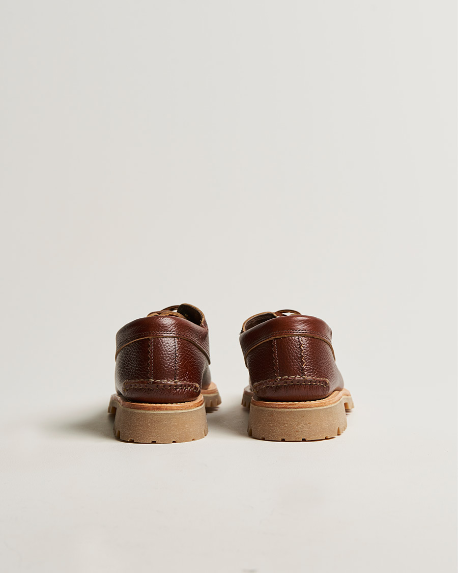 Men | Yuketen Angler Moc Shoe Dark Brown Grain Calf | Yuketen | Angler Moc Shoe Dark Brown Grain Calf