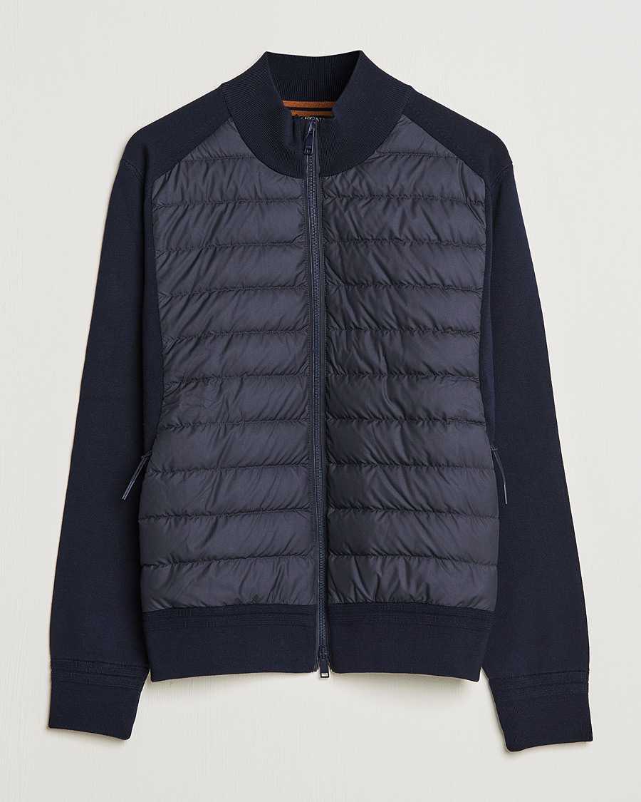 Men | Coats & Jackets | Zegna | Padded Hybrid Jacket Navy