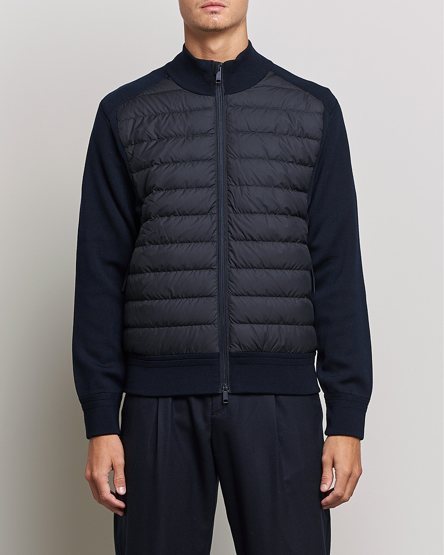 Men | Coats & Jackets | Zegna | Padded Hybrid Jacket Navy