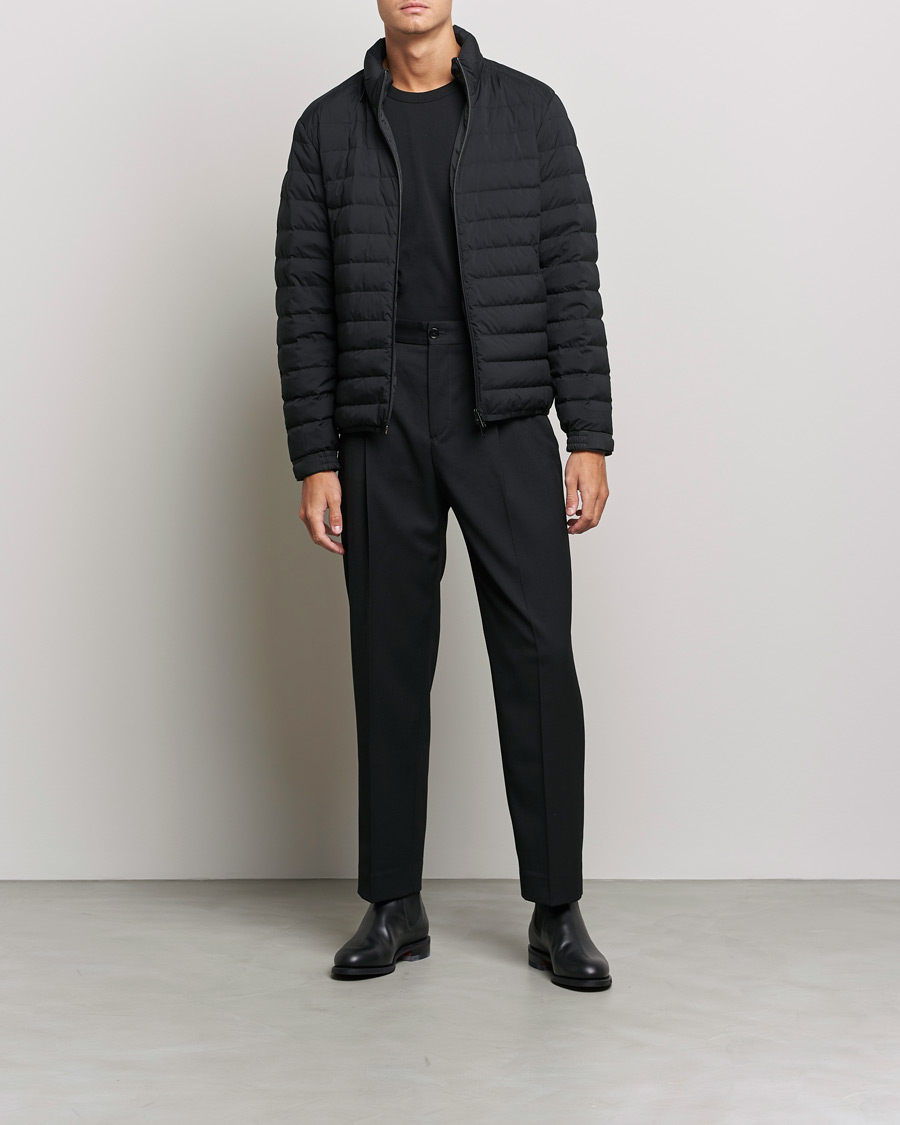 Men | Coats & Jackets | Zegna | Lightweight Nylon Down Jacket Black
