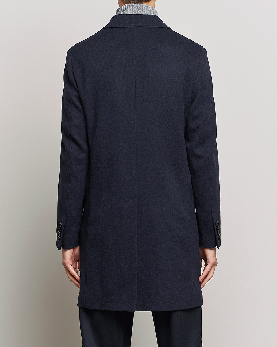 Men | Coats & Jackets | Zegna | Double Breasted Cashmere Coat Navy