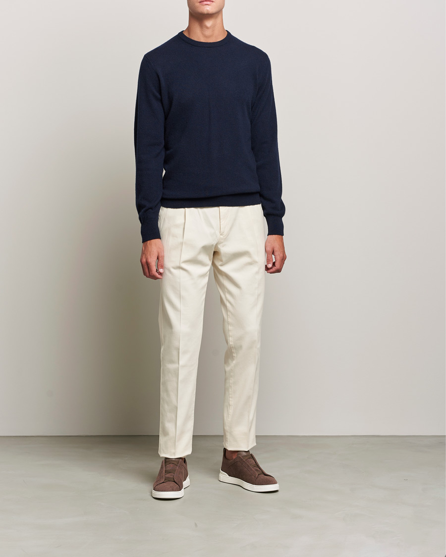 Men | Sweaters & Knitwear | Zegna | Oasi Cashmere Crew Neck Navy