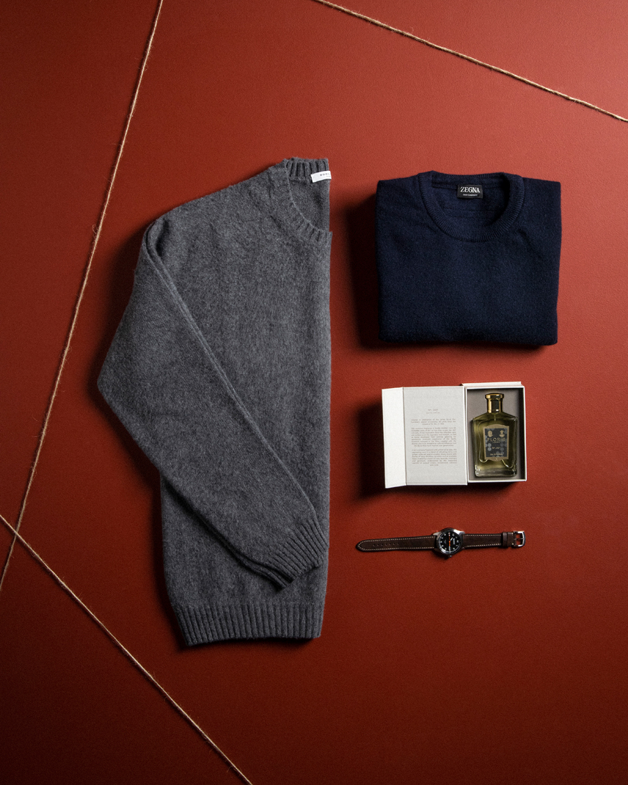 Men | Sweaters & Knitwear | Zegna | Oasi Cashmere Crew Neck Navy