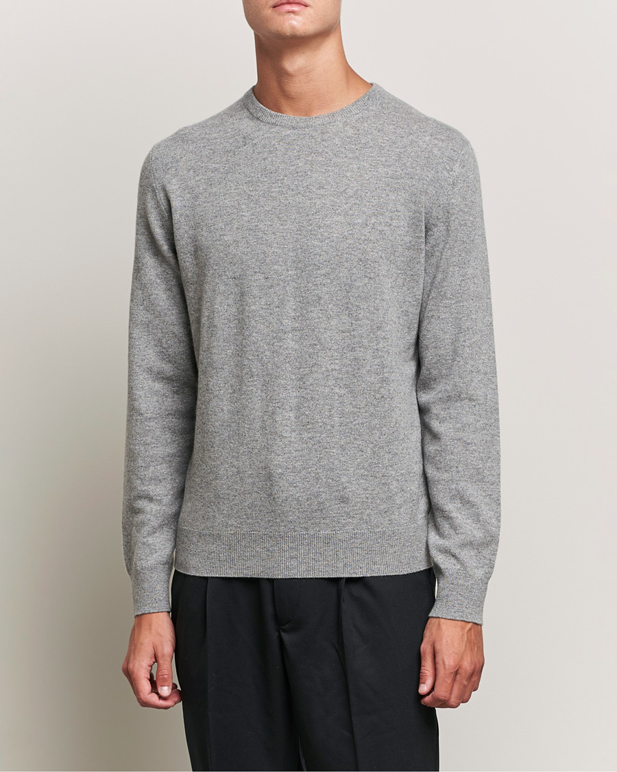 Men | Sweaters & Knitwear | Zegna | Oasi Cashmere Crew Neck Grey Melange