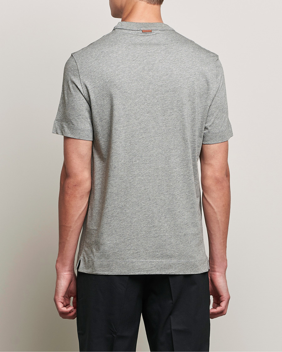 Men | T-Shirts | Zegna | Premium Cotton T-Shirt Grey Melange