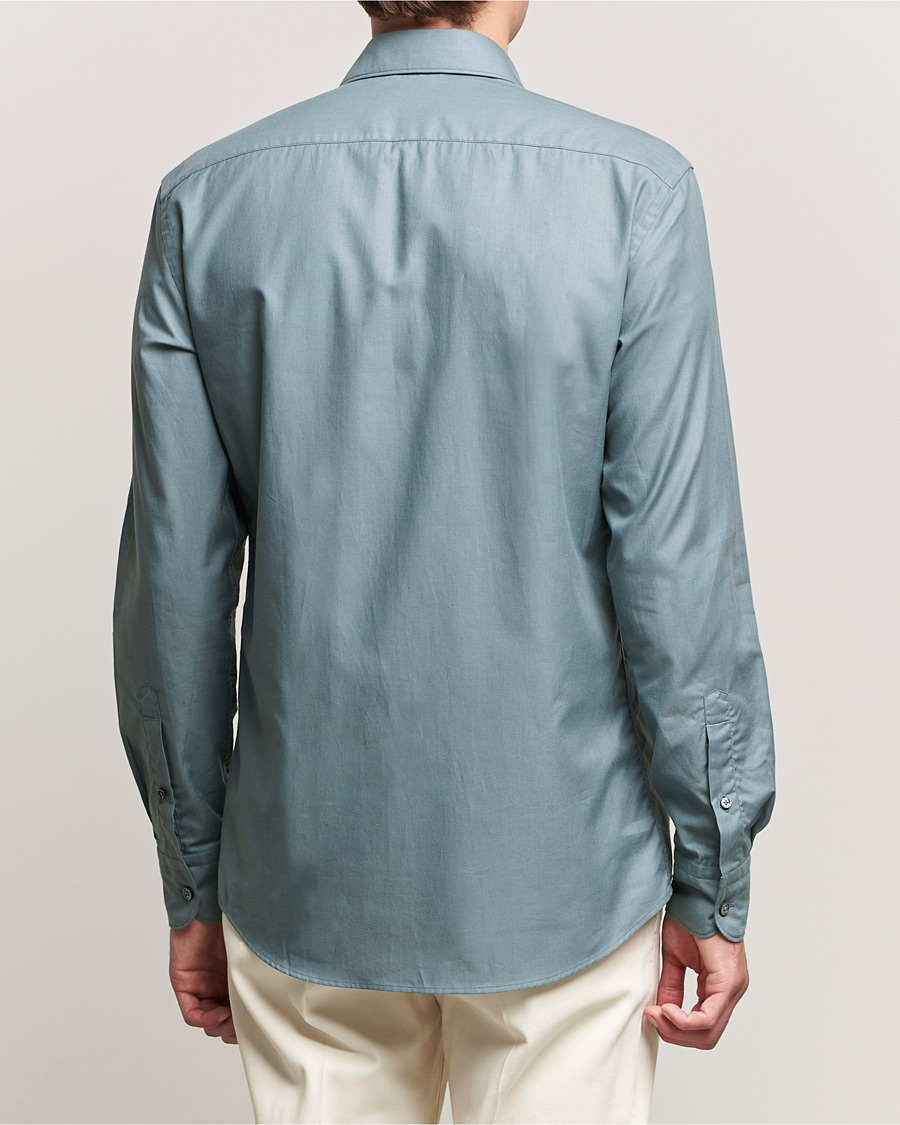 Men | Shirts | Zegna | Premium Cotton Shirt Teal