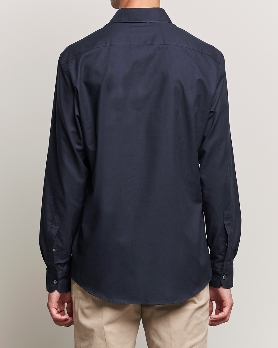 Men | Shirts | Zegna | Premium Cotton Shirt Navy