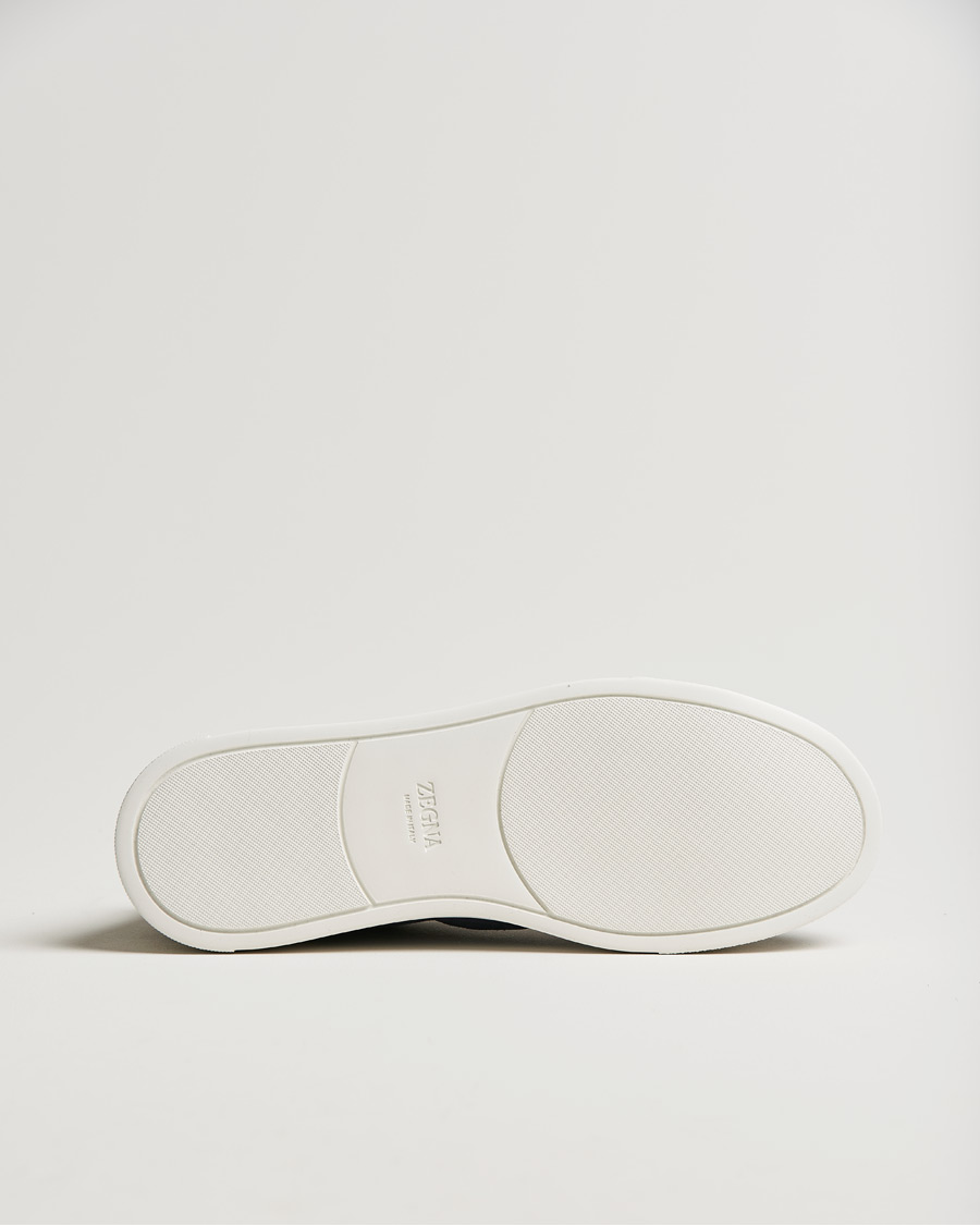 Men | Zegna Triple Stitch Sneaker Blue Suede | Zegna | Triple Stitch Sneaker Blue Suede