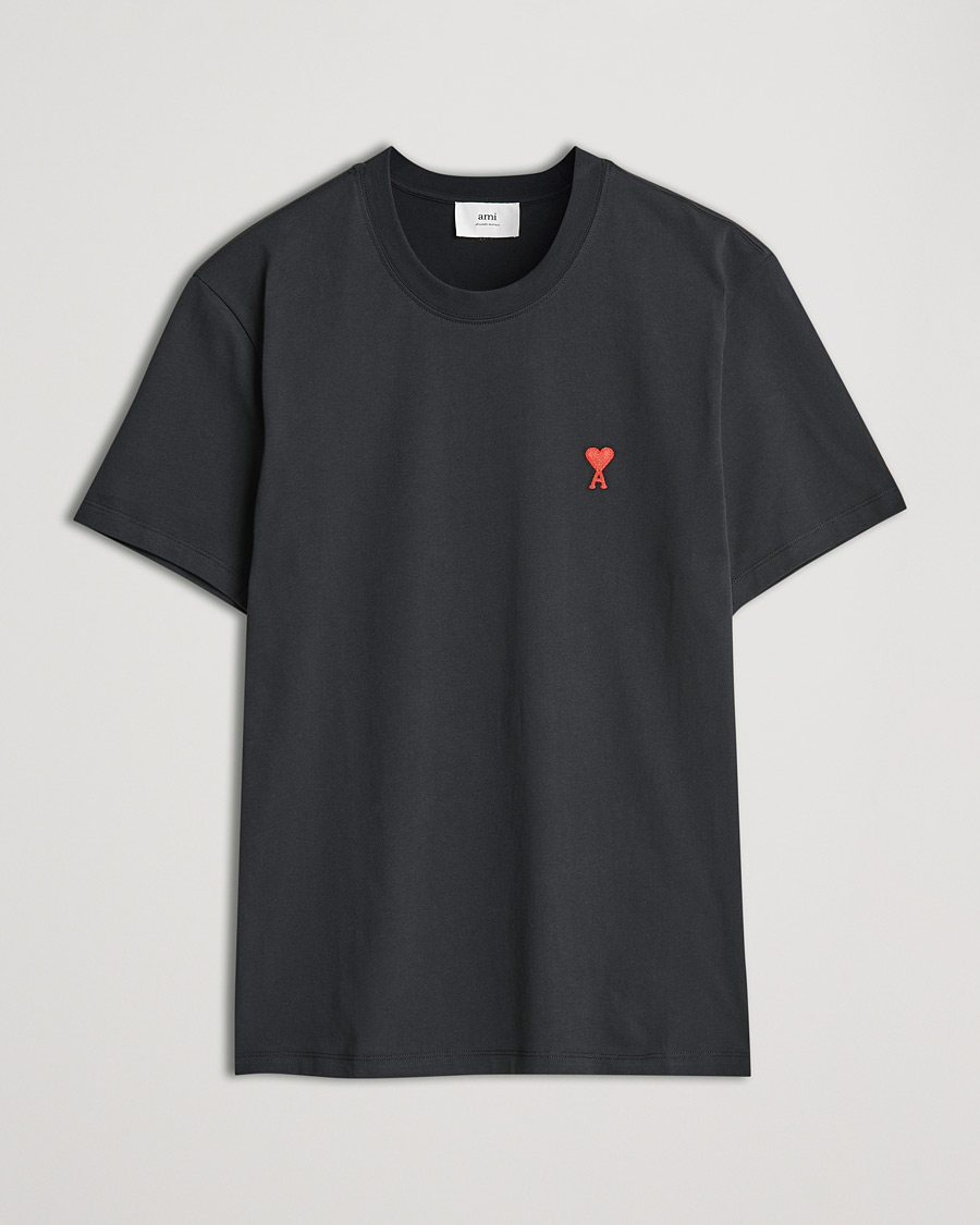 Men |  | AMI | Heart Logo T-Shirt Black