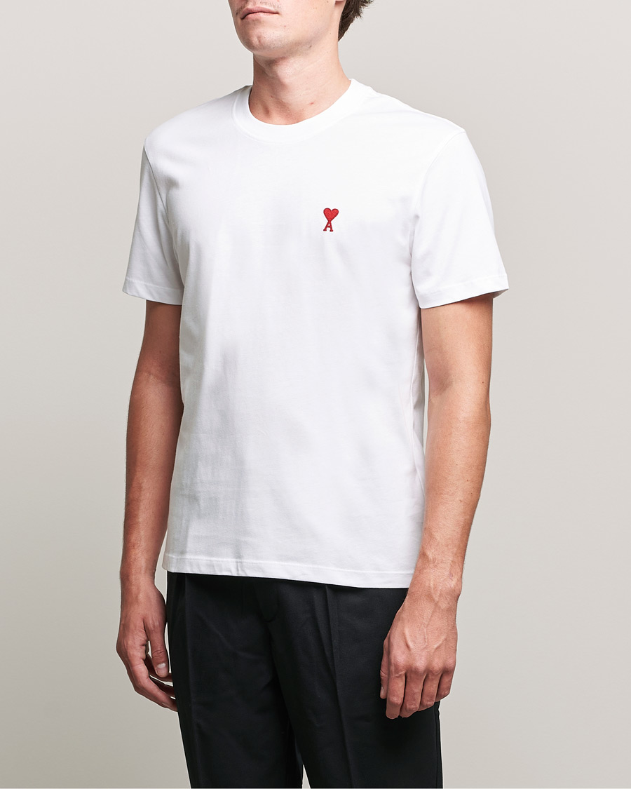 Men | T-Shirts | AMI | Heart Logo T-Shirt White
