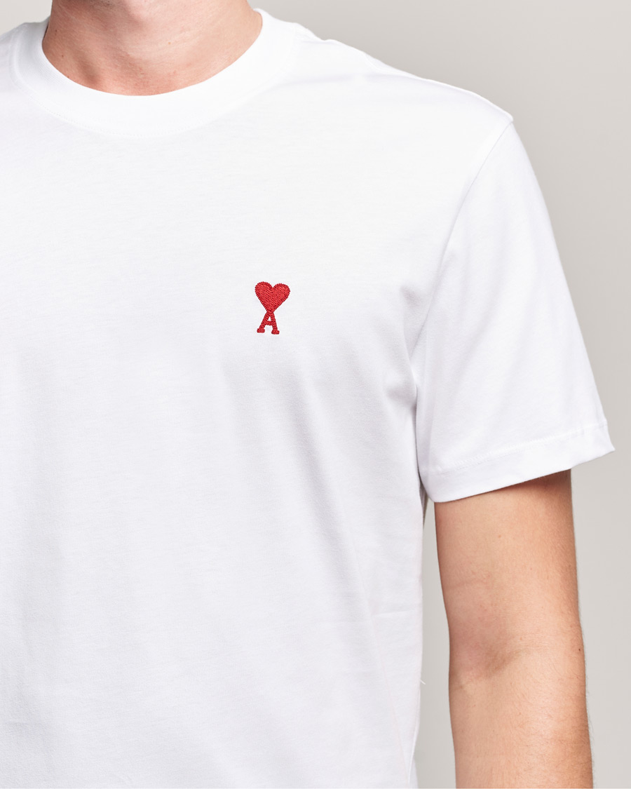 Men | T-Shirts | AMI | Heart Logo T-Shirt White