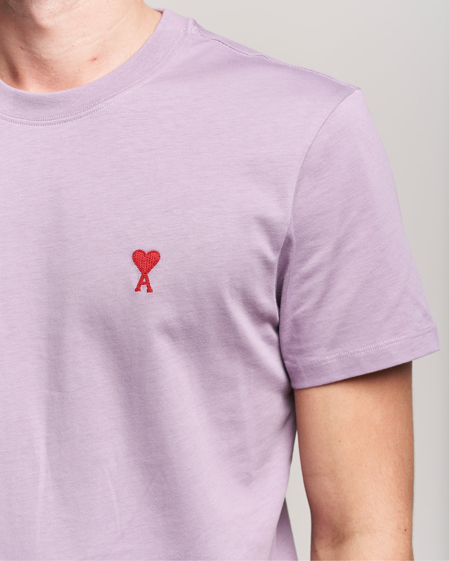 Men | T-Shirts | AMI | Heart Logo T-Shirt Washed Purple