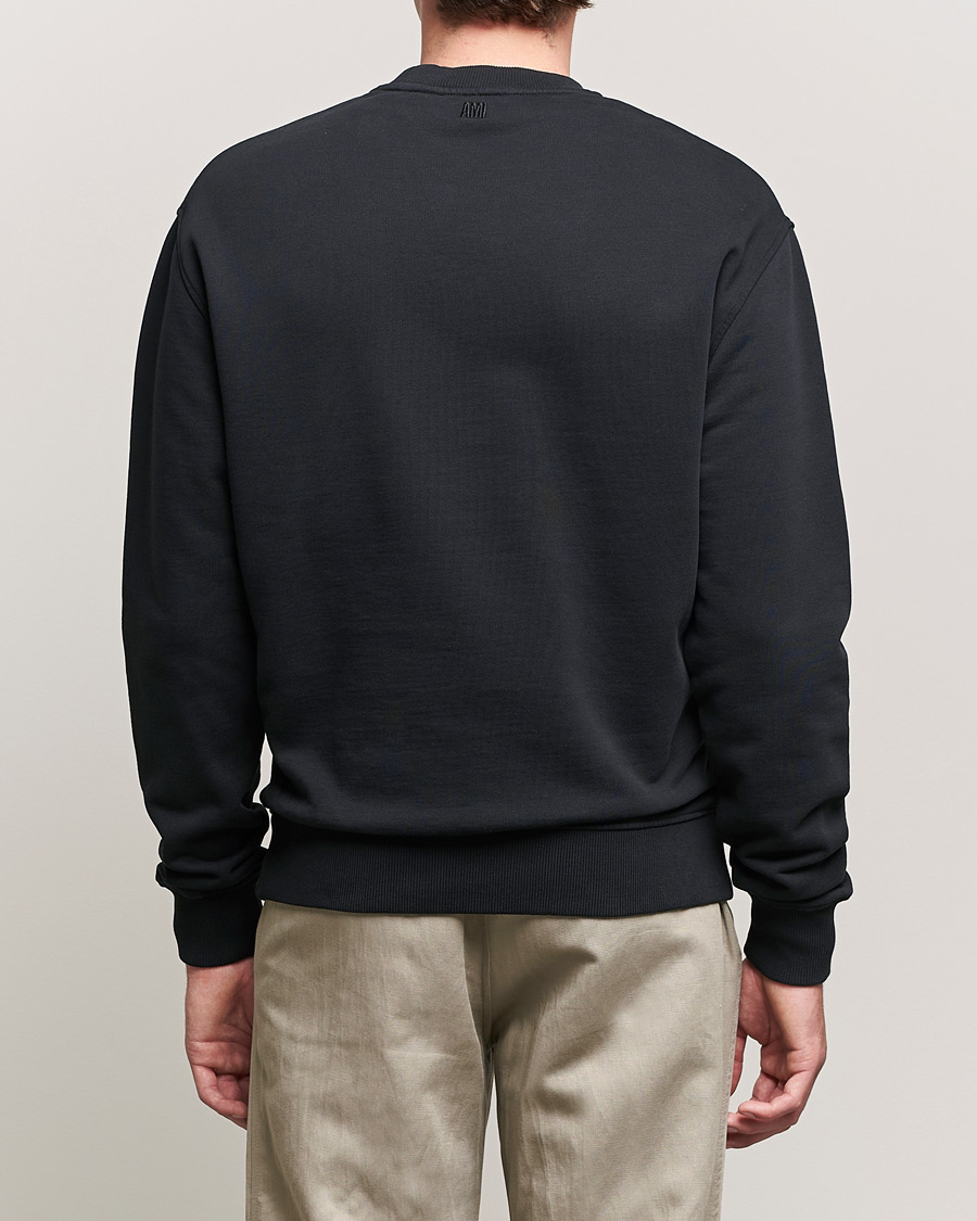 Men | Sweaters & Knitwear | AMI | Heart Logo Sweatshirt Black