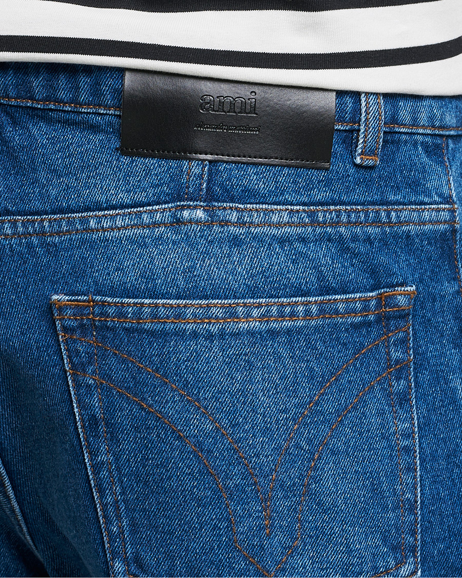 Men | Jeans | AMI | Tapered Jeans Dark Blue Wash