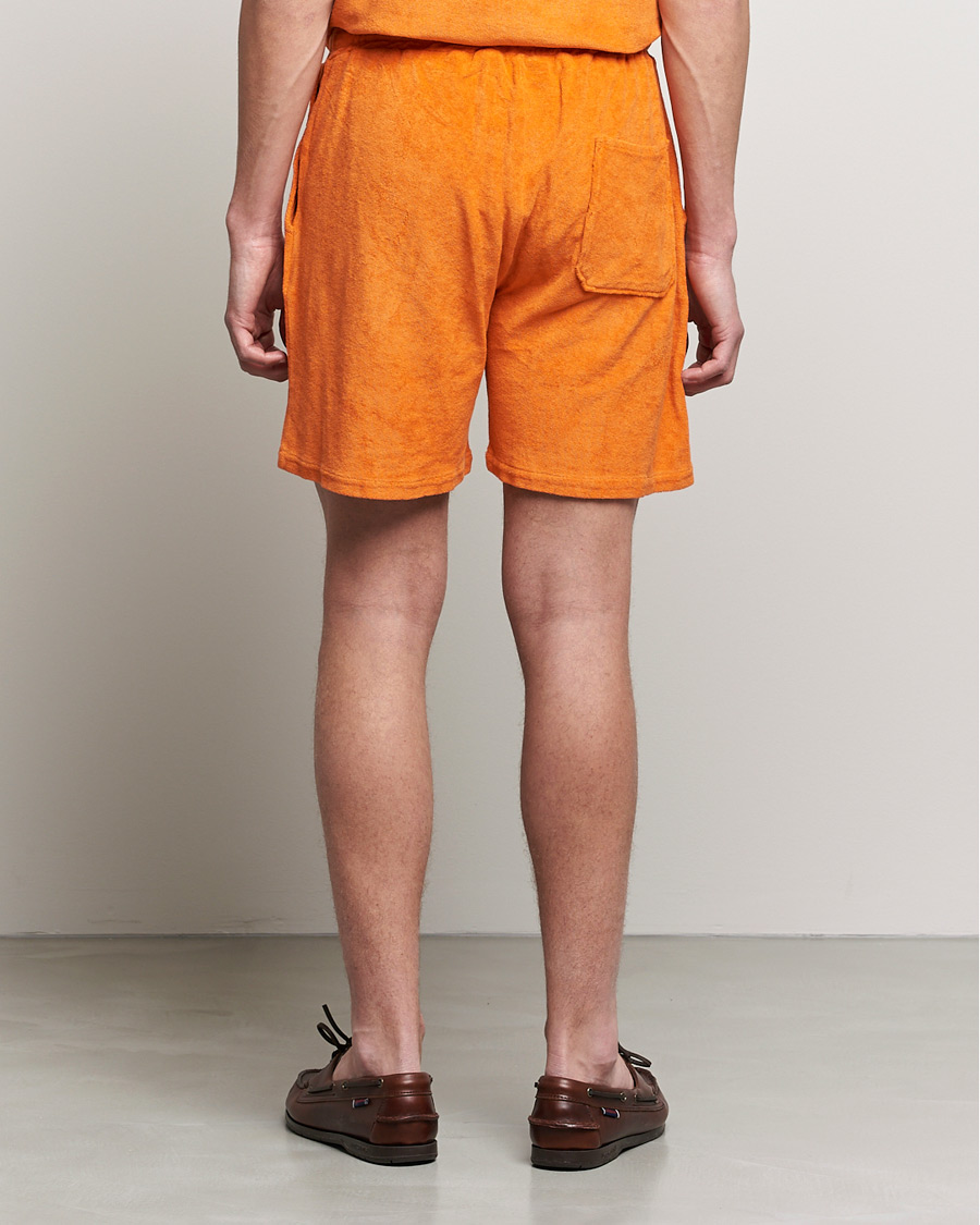 Men | Shorts | Stenströms | Towelling Cotton Shorts Orange