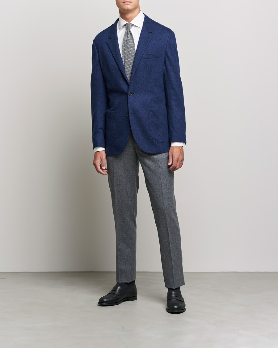 Men |  | Brunello Cucinelli | Cashmere Jersey Jacket Dark Blue