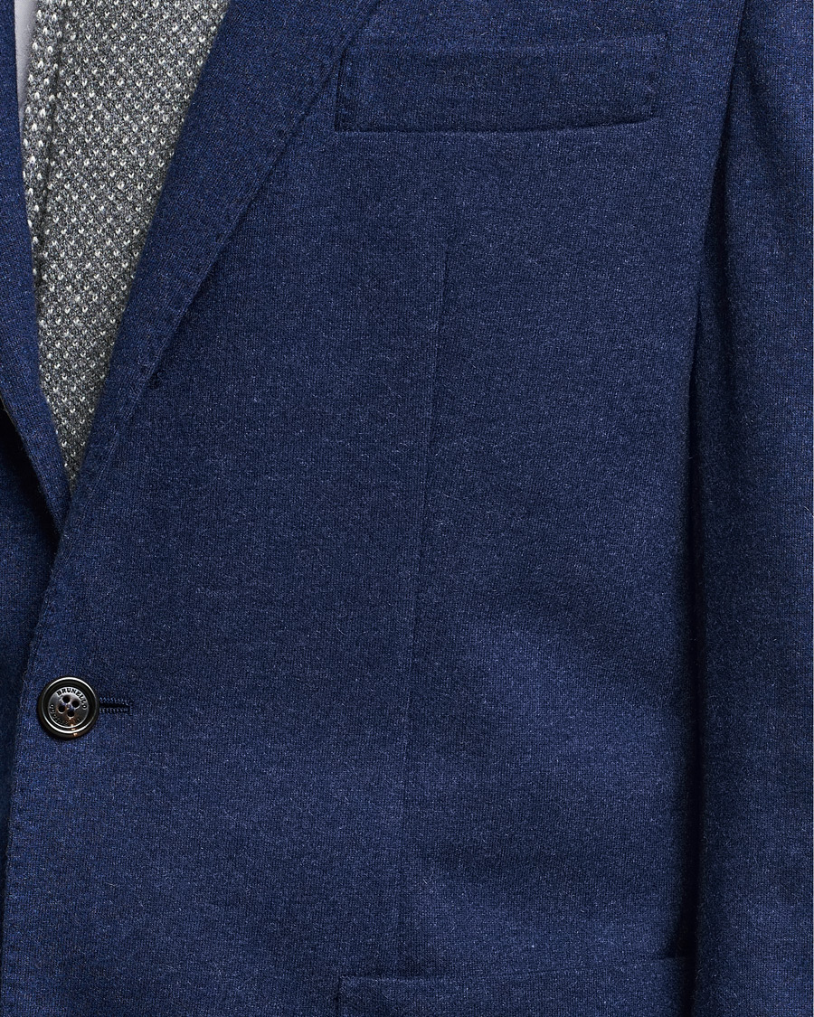 Men | Blazers | Brunello Cucinelli | Cashmere Jersey Jacket Dark Blue