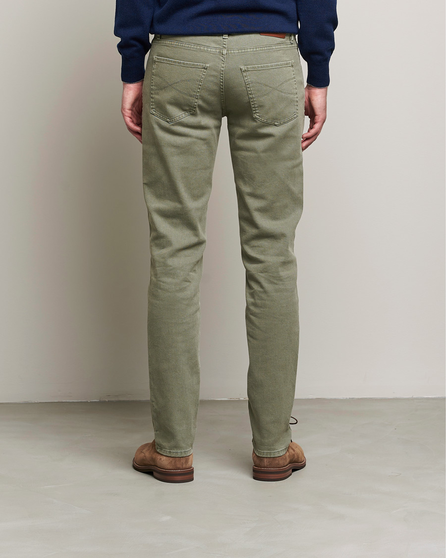 Men | Trousers | Brunello Cucinelli | Slim Fit 5-Pocket Pants Military
