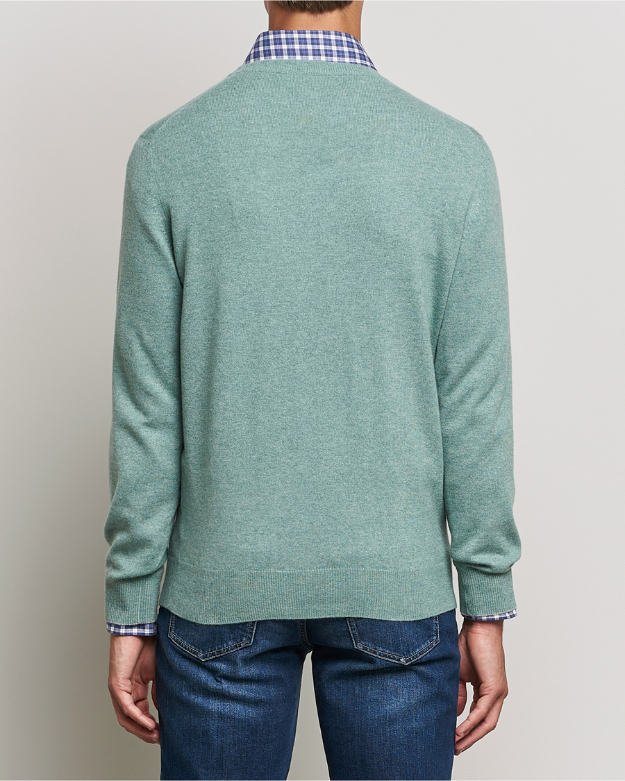 Men | Sweaters & Knitwear | Brunello Cucinelli | 2 Ply Cashmere Pullover Emerald Green