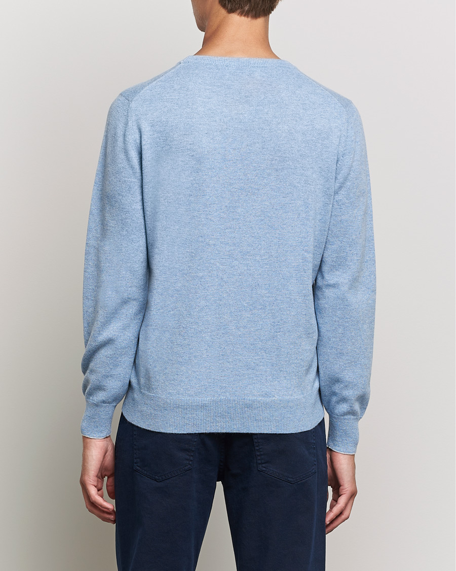 Men | Sweaters & Knitwear | Brunello Cucinelli | 2 Ply Cashmere Pullover Light Blue
