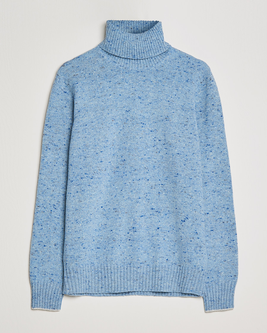 Men | Sweaters & Knitwear | Brunello Cucinelli | Cashmere Blend Rollneck Light Blue