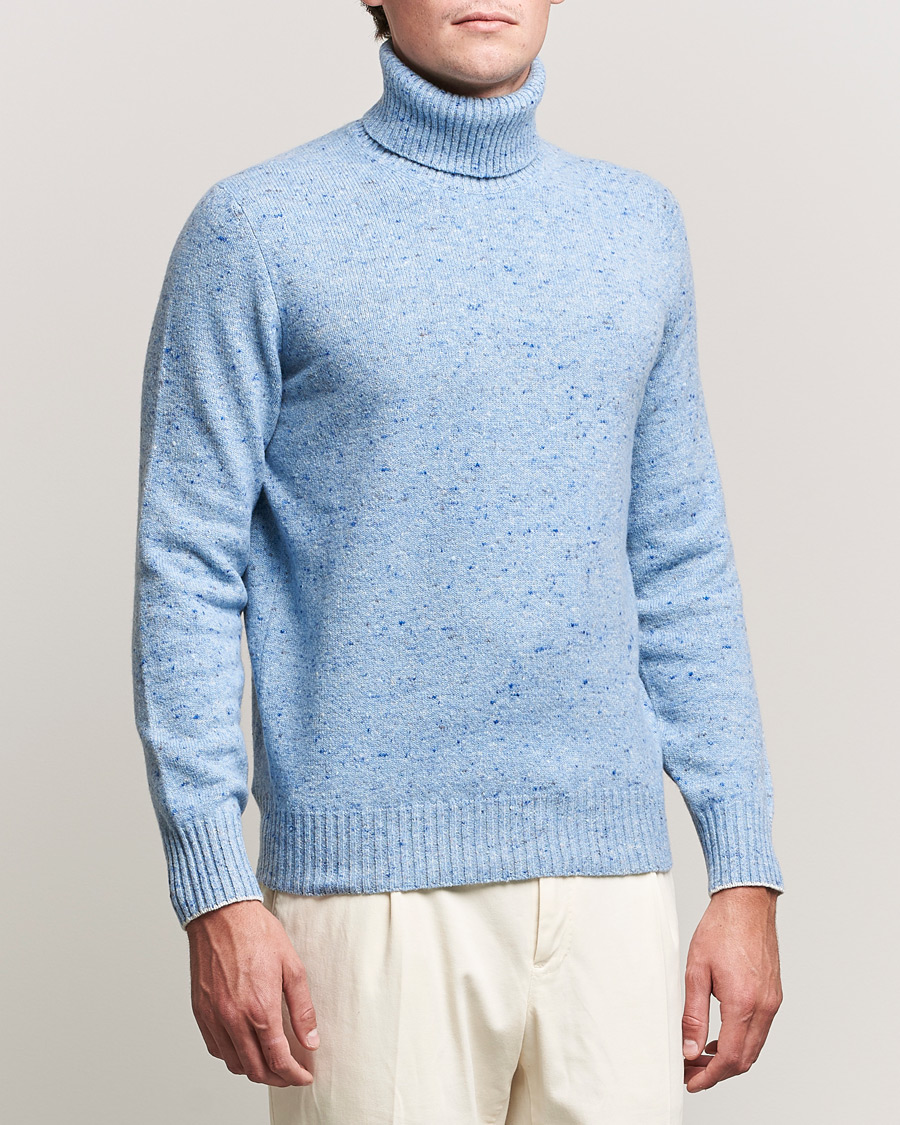 Men | Sweaters & Knitwear | Brunello Cucinelli | Cashmere Blend Rollneck Light Blue