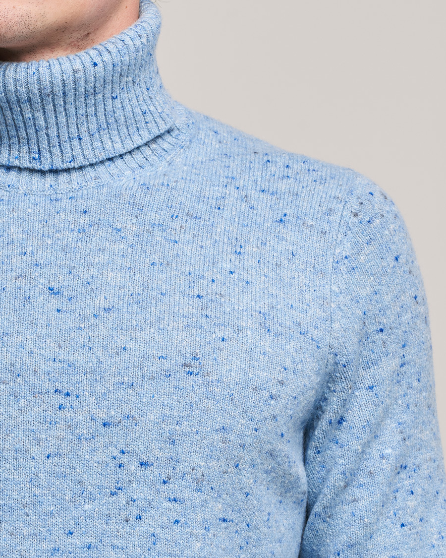 Men | Sweaters & Knitwear | Brunello Cucinelli | Cashmere Blend Rollneck Light Blue