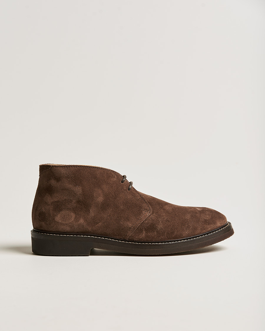 Men | Handmade Shoes | Brunello Cucinelli | Desert Boot Dark Brown Suede