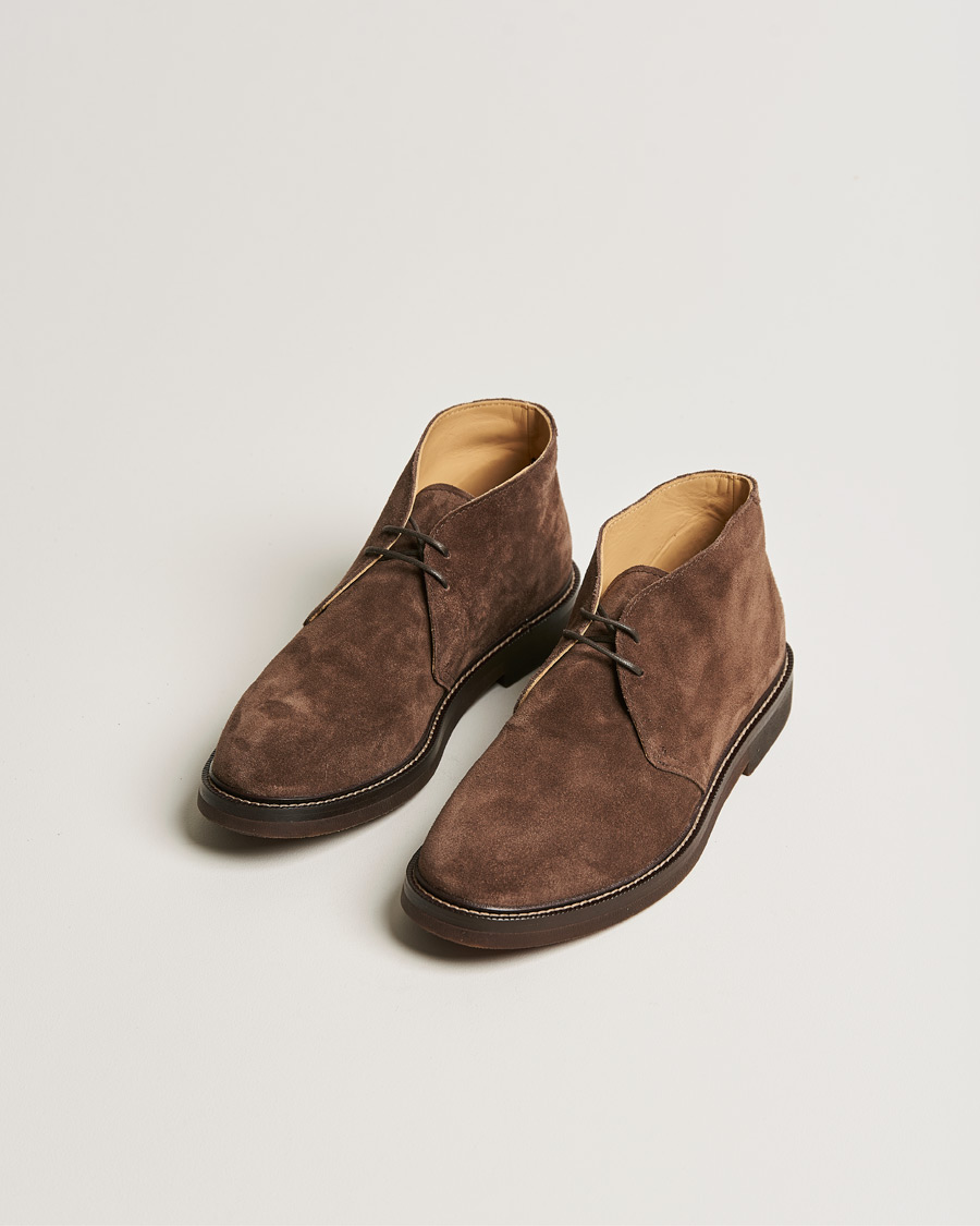 Men | Handmade Shoes | Brunello Cucinelli | Desert Boot Dark Brown Suede