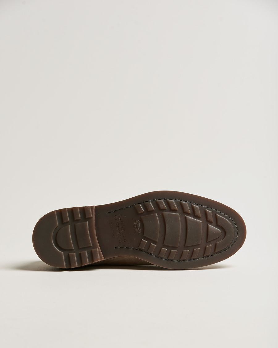 Men | Derby Shoes | Brunello Cucinelli | Plain Toe Derby Mud Suede