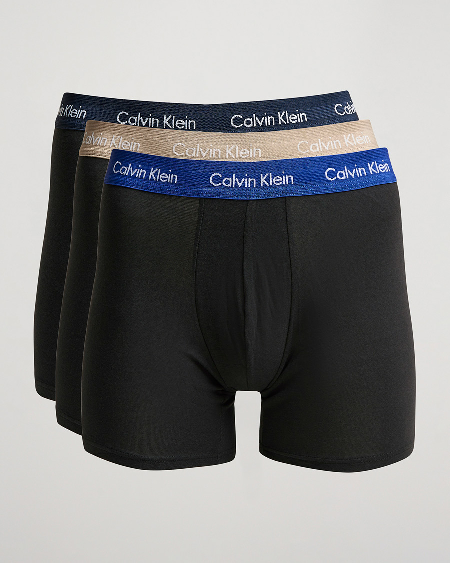 Men |  | Calvin Klein | Cotton Stretch 3-Pack Boxer Breif Black