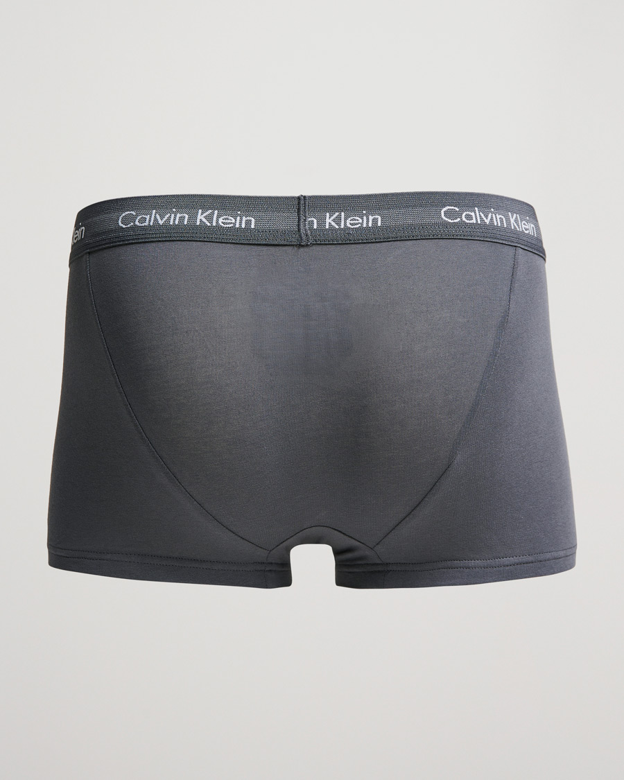Men | Underwear & Socks | Calvin Klein | Cotton Stretch 3-Pack Low Rise Trunk Grey/Light Grey/Olive